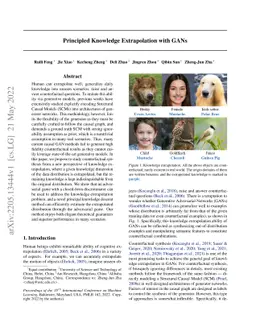 Principled Knowledge Extrapolation with GANs