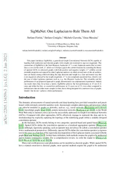SigMaNet: One Laplacian to Rule Them All