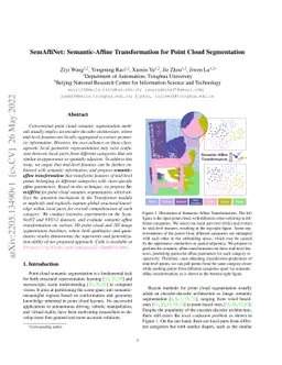 SemAffiNet: Semantic-Affine Transformation for Point Cloud Segmentation