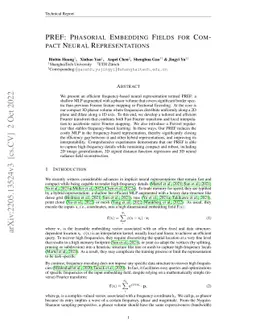 PREF: Phasorial Embedding Fields for Compact Neural Representations