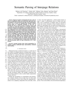 Semantic Parsing of Interpage Relations