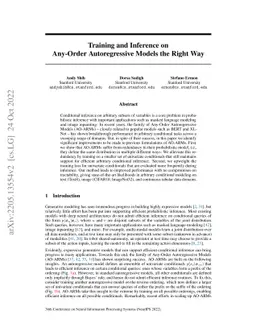 Training and Inference on Any-Order Autoregressive Models the Right Way