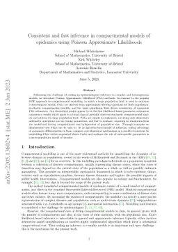 Consistent and fast inference in compartmental models of epidemics using
  Poisson Approximate Likelihoods
