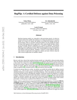 BagFlip: A Certified Defense against Data Poisoning