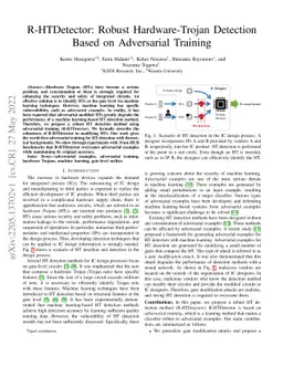 R-HTDetector: Robust Hardware-Trojan Detection Based on Adversarial
  Training