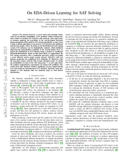 DeepSAT: An EDA-Driven Learning Framework for SAT