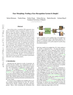 Face Morphing: Fooling a Face Recognition System Is Simple!