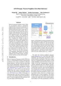 kNN-Prompt: Nearest Neighbor Zero-Shot Inference
