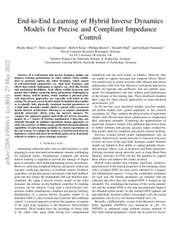 End-to-End Learning of Hybrid Inverse Dynamics Models for Precise and
  Compliant Impedance Control