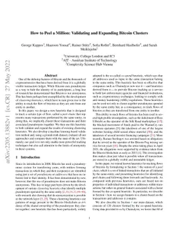 How to Peel a Million: Validating and Expanding Bitcoin Clusters