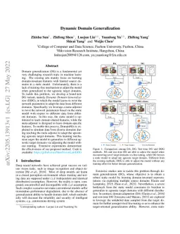 Dynamic Domain Generalization
