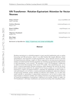 VN-Transformer: Rotation-Equivariant Attention for Vector Neurons