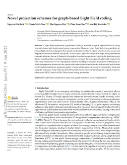 Novel projection schemes for graph-based Light Field coding