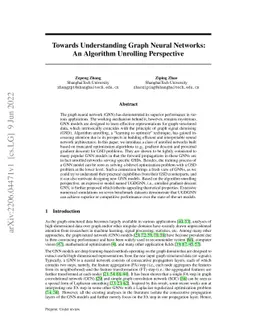 Towards Understanding Graph Neural Networks: An Algorithm Unrolling
  Perspective