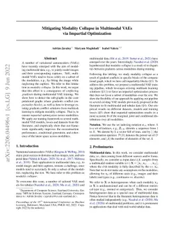 Mitigating Modality Collapse in Multimodal VAEs via Impartial
  Optimization