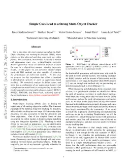 Simple Cues Lead to a Strong Multi-Object Tracker
