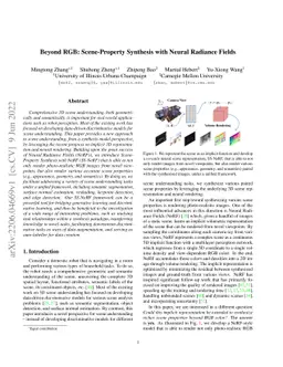 Beyond RGB: Scene-Property Synthesis with Neural Radiance Fields