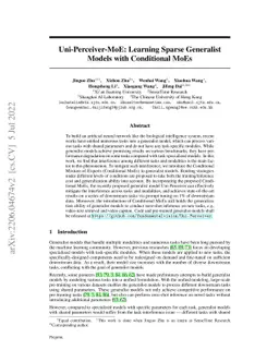 Uni-Perceiver-MoE: Learning Sparse Generalist Models with Conditional
  MoEs