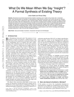 What Do We Mean When We Say "Insight"? A Formal Synthesis of Existing
  Theory