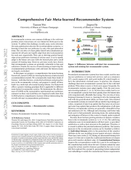 Comprehensive Fair Meta-learned Recommender System