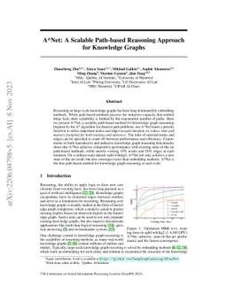 A*Net: A Scalable Path-based Reasoning Approach for Knowledge Graphs