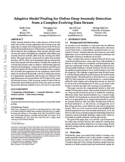 Adaptive Model Pooling for Online Deep Anomaly Detection from a Complex
  Evolving Data Stream