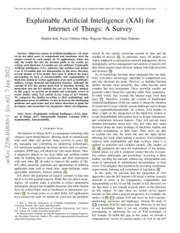 Explainable Artificial Intelligence (XAI) for Internet of Things: A
  Survey