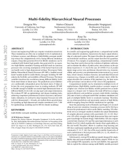 Multi-fidelity Hierarchical Neural Processes
