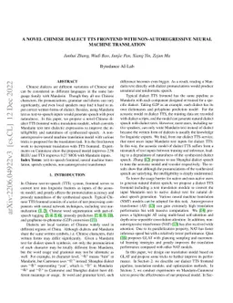 A Novel Chinese Dialect TTS Frontend with Non-Autoregressive Neural
  Machine Translation