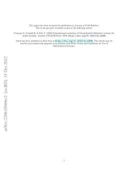 Experimental Evaluation of Visual-Inertial Odometry Systems for Arable
  Farming