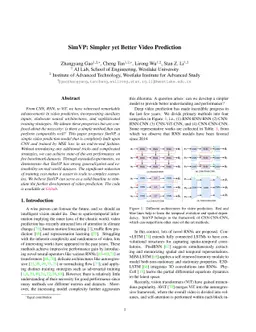 SimVP: Simpler yet Better Video Prediction