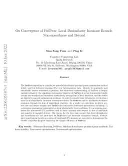 On Convergence of FedProx: Local Dissimilarity Invariant Bounds,
  Non-smoothness and Beyond