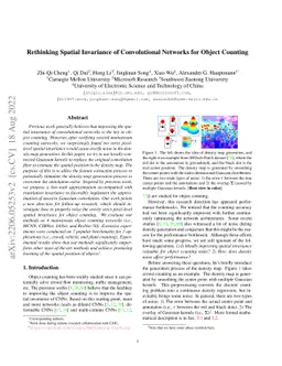 Rethinking Spatial Invariance of Convolutional Networks for Object
  Counting