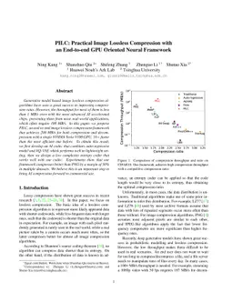 PILC: Practical Image Lossless Compression with an End-to-end GPU
  Oriented Neural Framework