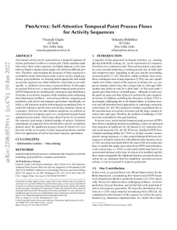 ProActive: Self-Attentive Temporal Point Process Flows for Activity
  Sequences