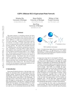 E2PN: Efficient SE(3)-Equivariant Point Network
