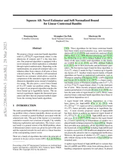 Squeeze All: Novel Estimator and Self-Normalized Bound for Linear
  Contextual Bandits