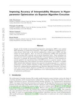 Improving Accuracy of Interpretability Measures in Hyperparameter
  Optimization via Bayesian Algorithm Execution