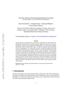 Scientific Inference With Interpretable Machine Learning: Analyzing
  Models to Learn About Real-World Phenomena