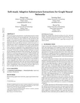 Soft-mask: Adaptive Substructure Extractions for Graph Neural Networks