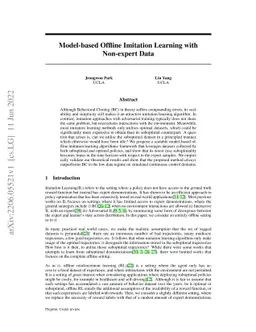 Model-based Offline Imitation Learning with Non-expert Data