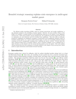 Bounded strategic reasoning explains crisis emergence in multi-agent
  market games