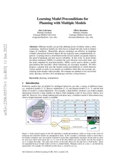 Learning Model Preconditions for Planning with Multiple Models