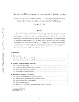 Solving the Poisson equation using coupled Markov chains