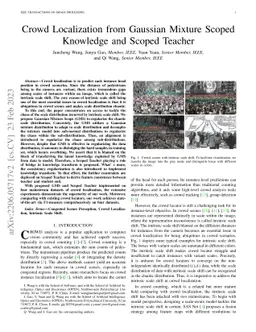 Crowd Localization from Gaussian Mixture Scoped Knowledge and Scoped
  Teacher