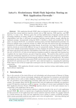 Evolutionary Multi-Task Injection Testing on Web Application Firewalls