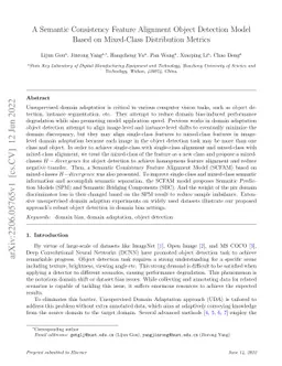 A Semantic Consistency Feature Alignment Object Detection Model Based on
  Mixed-Class Distribution Metrics