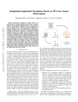 Imagination-augmented Navigation Based on 2D Laser Sensor Observations