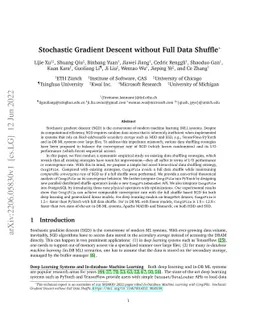 Stochastic Gradient Descent without Full Data Shuffle