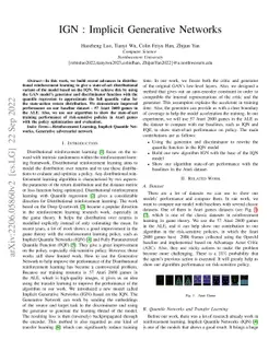 IGN : Implicit Generative Networks